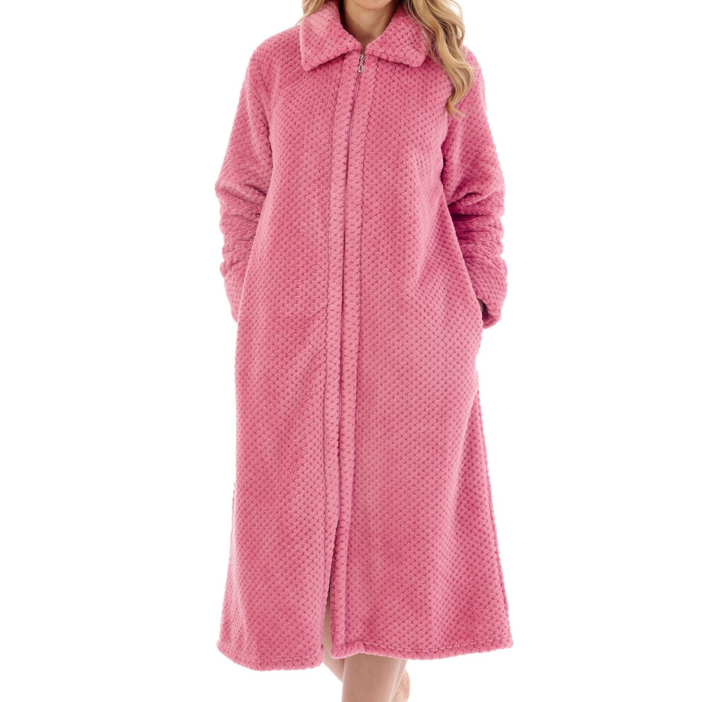 (Pink, Medium) Slenderella HC4326 Women's Pink Dressing Gown