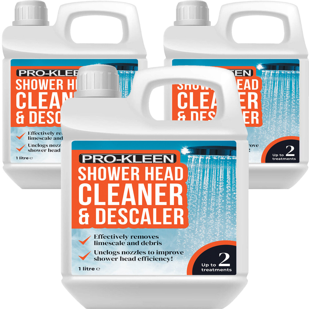 (3 x 1L) Pro-Kleen Shower Head Cleaner & Descaler