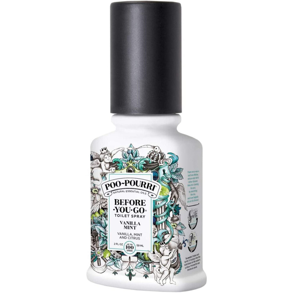 Poo-Pourri Before-You-Go Toilet Spray, Vanilla Mint 59ml