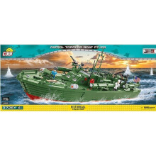 COB04825 COBI Historical Collection Patrol Torpedo Boat PT-1 - WWII Era Collector Model Kit