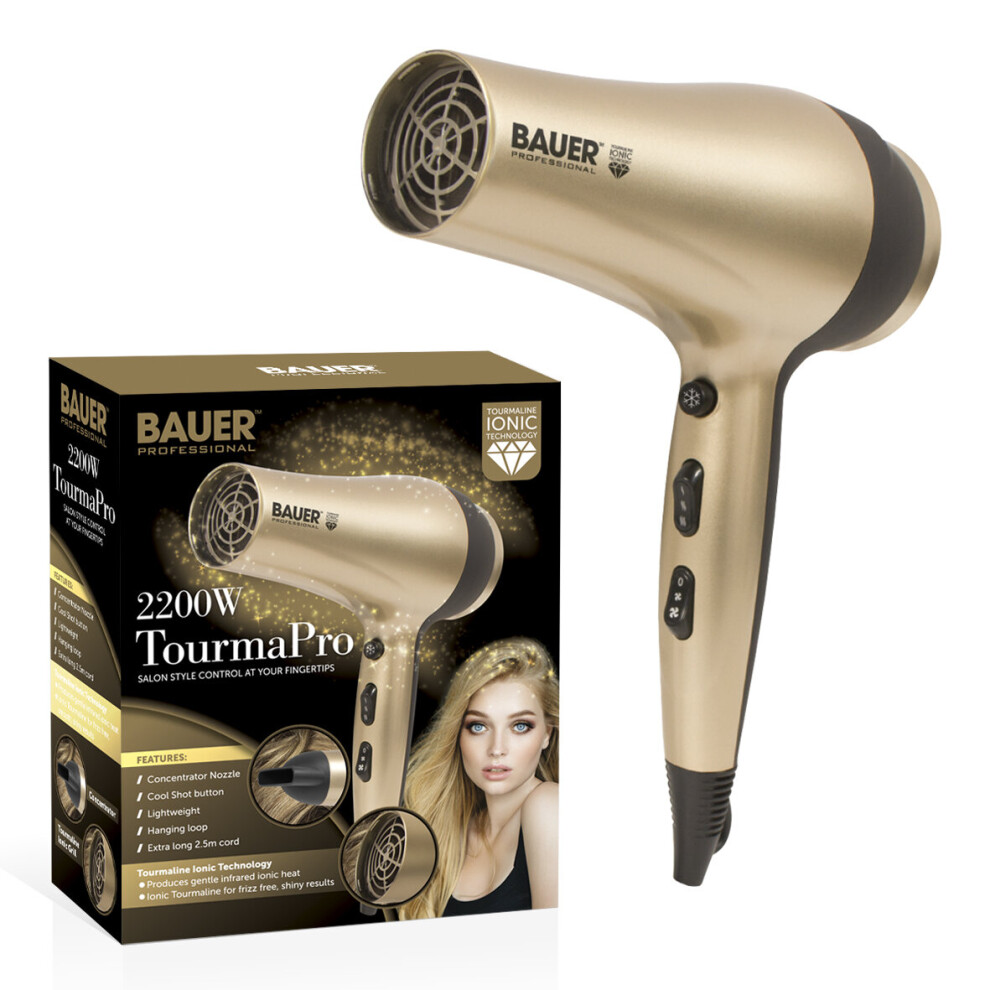 Bauer Professional 38830 TourmaPro 2200W Hair Dryer / Salon Quality