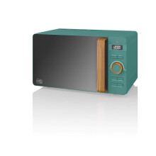 (Green) Swan 20L Nordic Digital LED Microwave Countertop 800W Freestanding Matt F Soft Touch