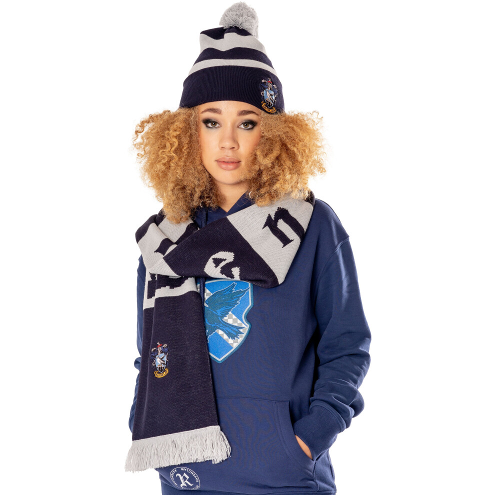Harry Potter Ravenclaw Long Length Embroidered Scarf O/S