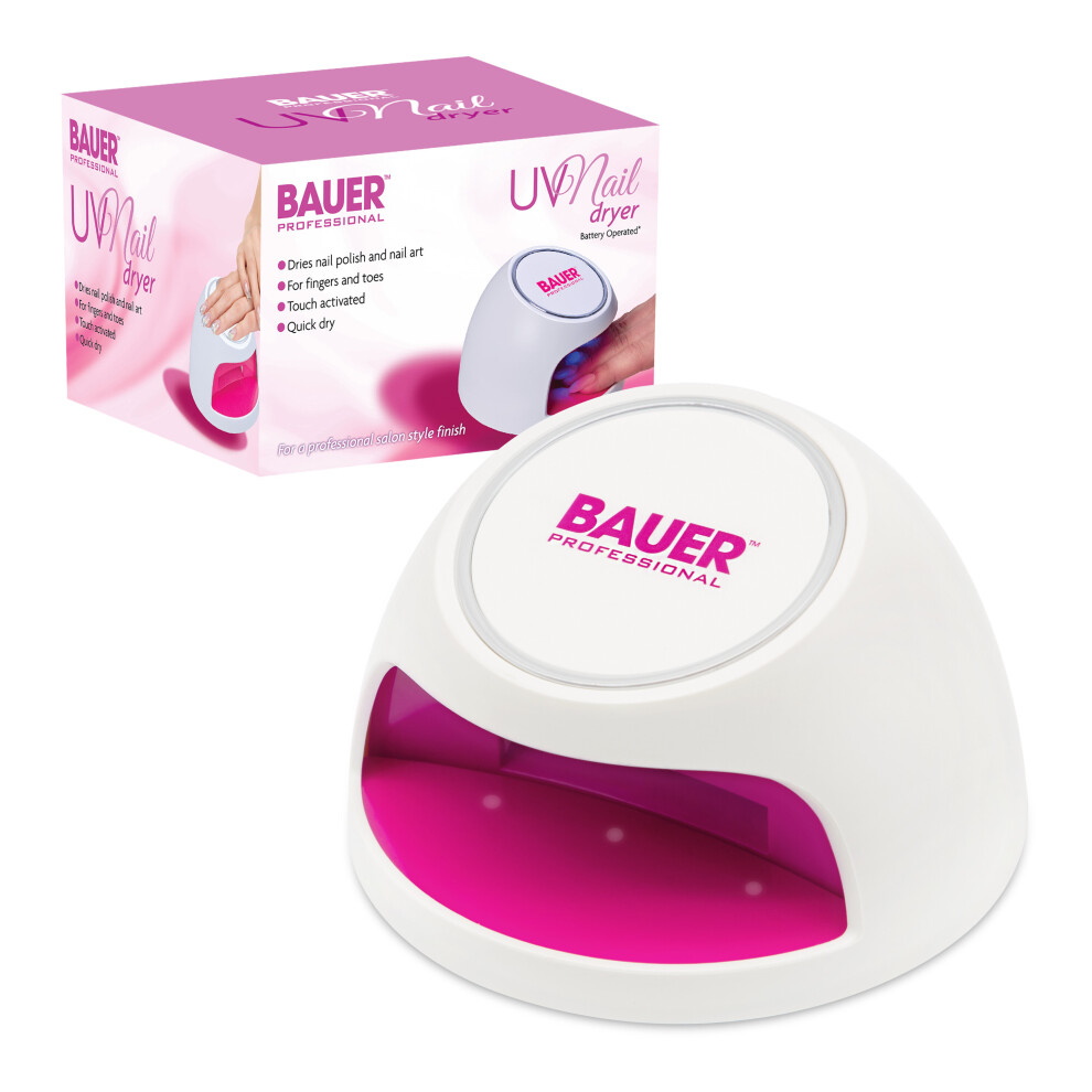 Bauer Professional 38750 Quick Dry Uv Nail Lamp / Touch Activated Dryer