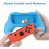 Nintendo Switch Console Steering Wheel, Grip Thumb grips, Charger 6