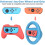Nintendo Switch Console Steering Wheel, Grip Thumb grips, Charger 5