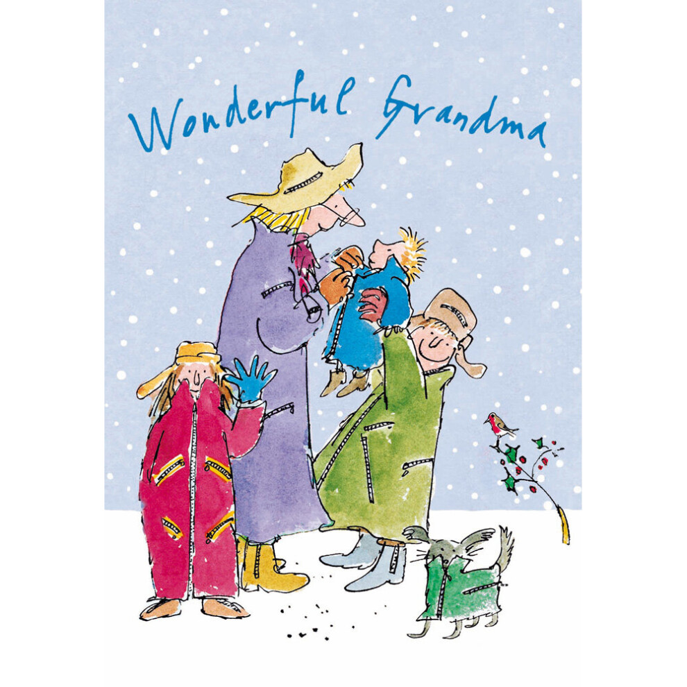 Wonderful Grandma Quentin Blake Christmas Card Individual Xmas Cards