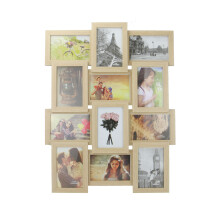 12 Photo Frame 6x4 Multi Picture Display Wooden Collage Frame M&W