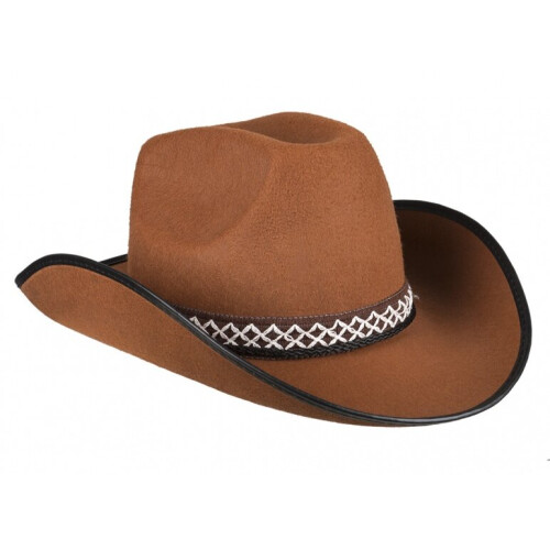 Children's brown cowboy hat