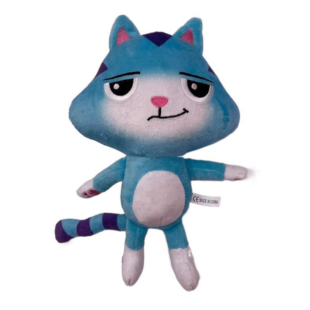 ( Naughty Cat ) 10'' Gabbys Dollhouse Pandy Plush Toy Stuffed Doll Blue