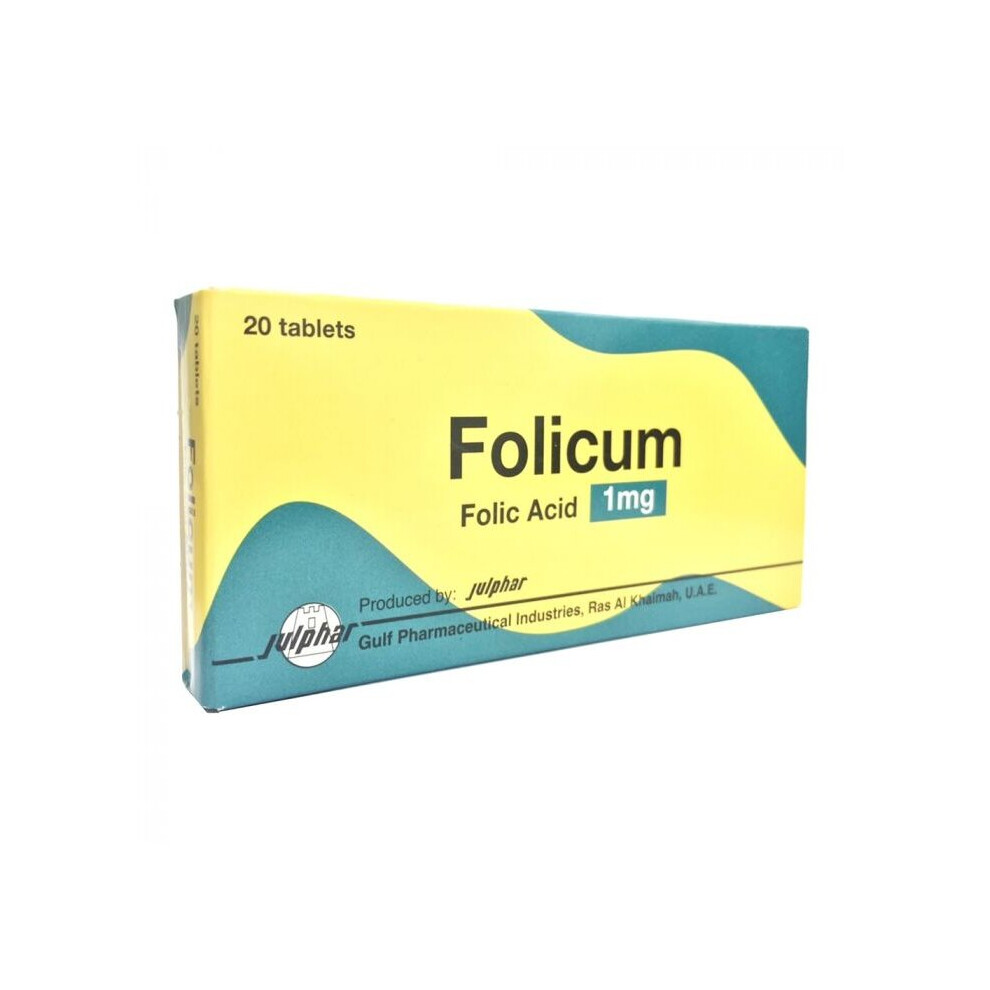 Folicum 1 mg Tablets - Essential Nutritional Support Tablets (20's)