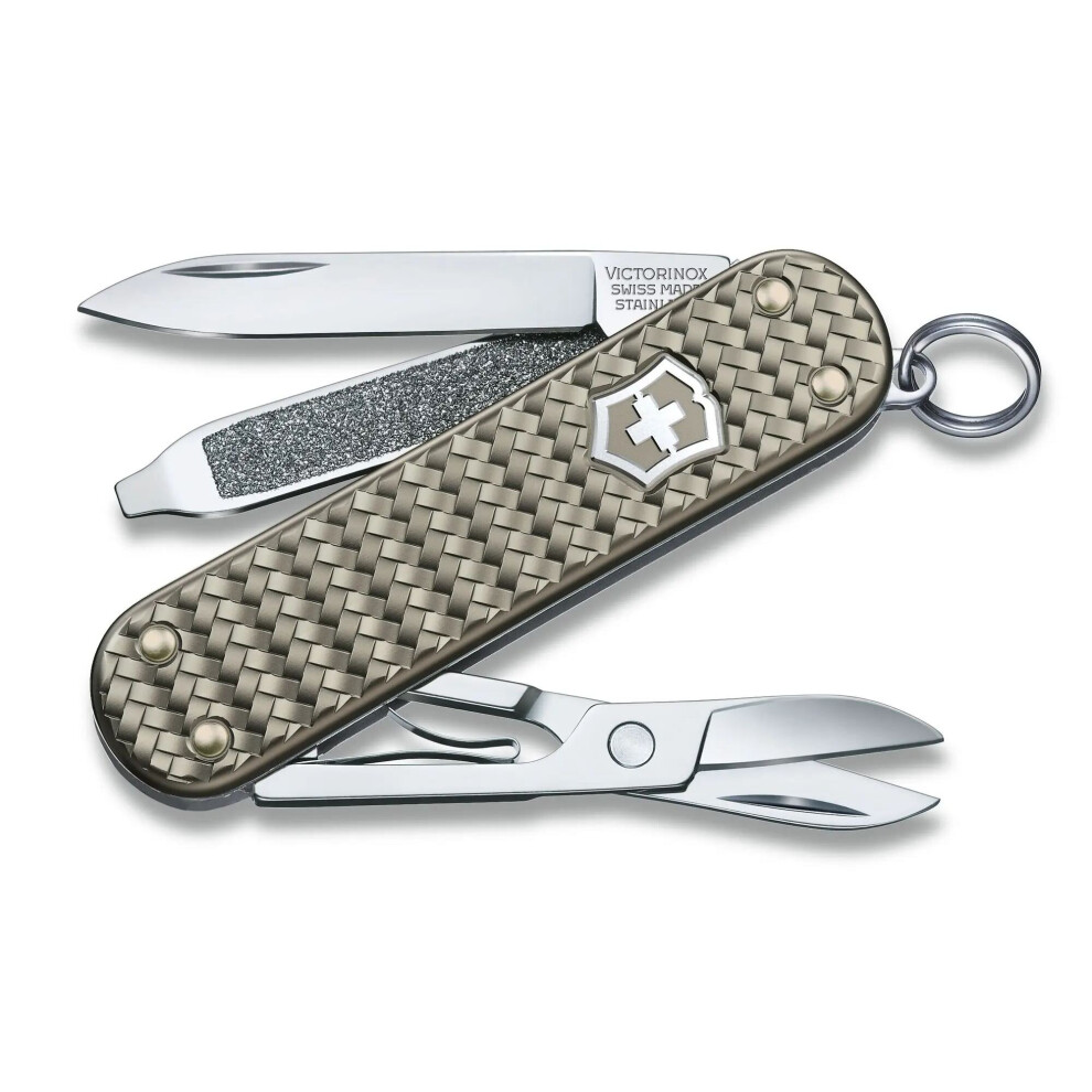 (grey) Victorinox CLASSIC PRECIOUS ALOX swiss army knife - Special Edition - Gift Box