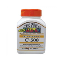 21st Century C-500 Chewable Tab 100's