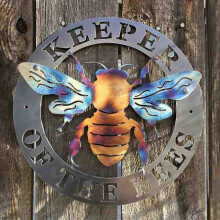 Hüter der Bienen Outdoor Garten Honig Bauernhof Zeichen Bauernhaus Handwerk Metall Dekor