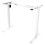 Dellonda Single Motor Adjustable Desk Frame, 70kg Capacity, White - DH64 2