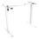 Dellonda Single Motor Adjustable Desk Frame, 70kg Capacity, White - DH64 3
