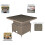 Dellonda Chester Rattan Wicker Adjustable Outdoor Dining Table - DG73 5