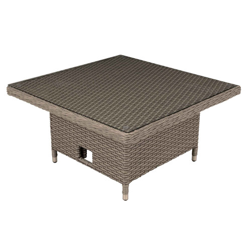 Dellonda Chester Rattan Wicker Adjustable Outdoor Dining Table - DG73