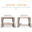 Outsunny Outsunny 3 Seater Swing Chair Hammock Gazebo Patio Bench Outdoor Beige 6
