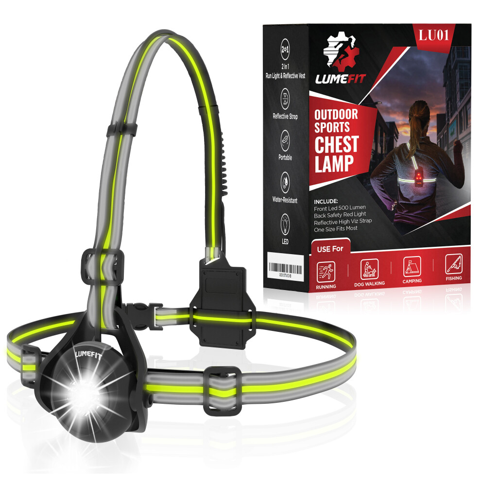 LUMEFIT Run Light, Running Light for Runners USB Rechargeable