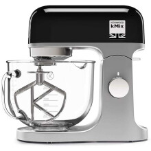 Kenwood kMix Stand Mixer, 1000W, 5 Litre Glass Bowl, K-Beater, Dough Hook & Whisk, Removable Splash Guard, Black