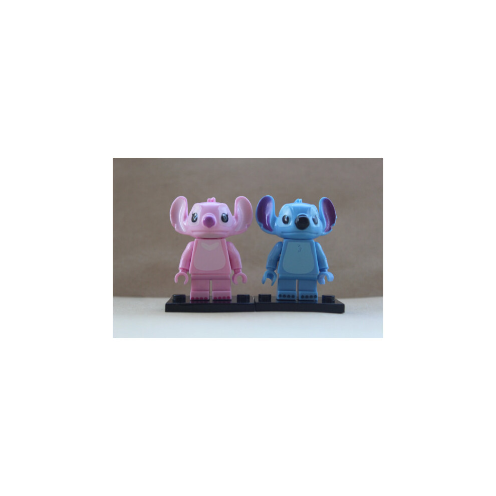 (Stitch and Angie) Cartoon Disney Toy Story Mini Figures Fit Lego