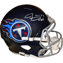 Athlon Sports CTBL-031371 Ryan Tannehill Signed Tennessee Titans NFL Riddell Speed FS Rep Helmet, Number 17 - Beckett Witnessed