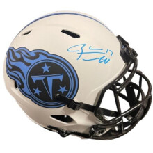 Athlon Sports CTBL-031366 Ryan Tannehill Signed Tennessee Titans Lunar Eclipse Speed FS Rep Helmet, Number 17 - Beckett Witnessed