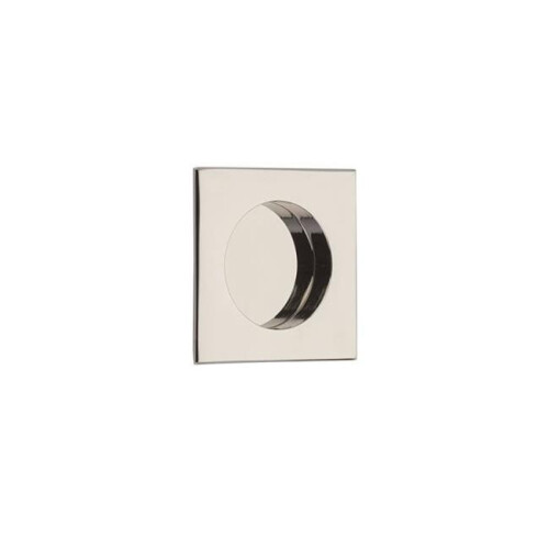 Emtek 2213US14 Square Flush Pull, Bright Nickel