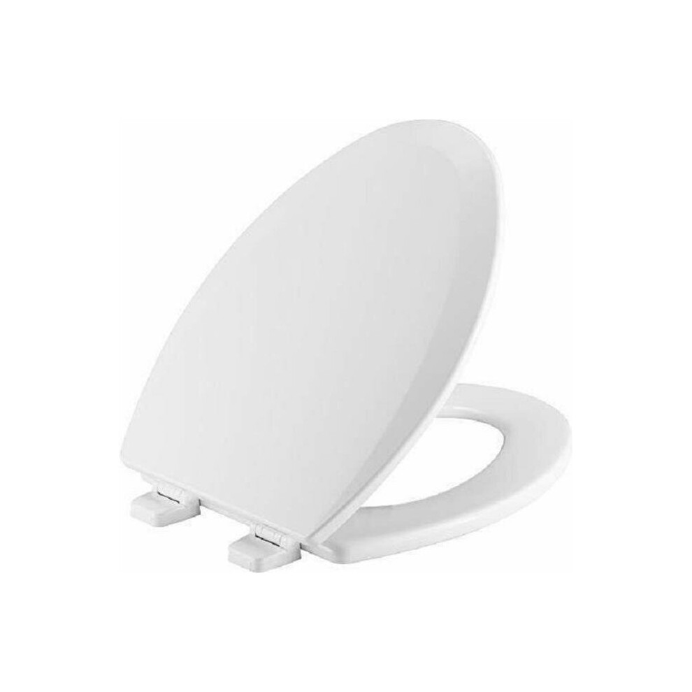 Bemis 1500TTT000 Elongated Enameled Wood Toilet Seat, White