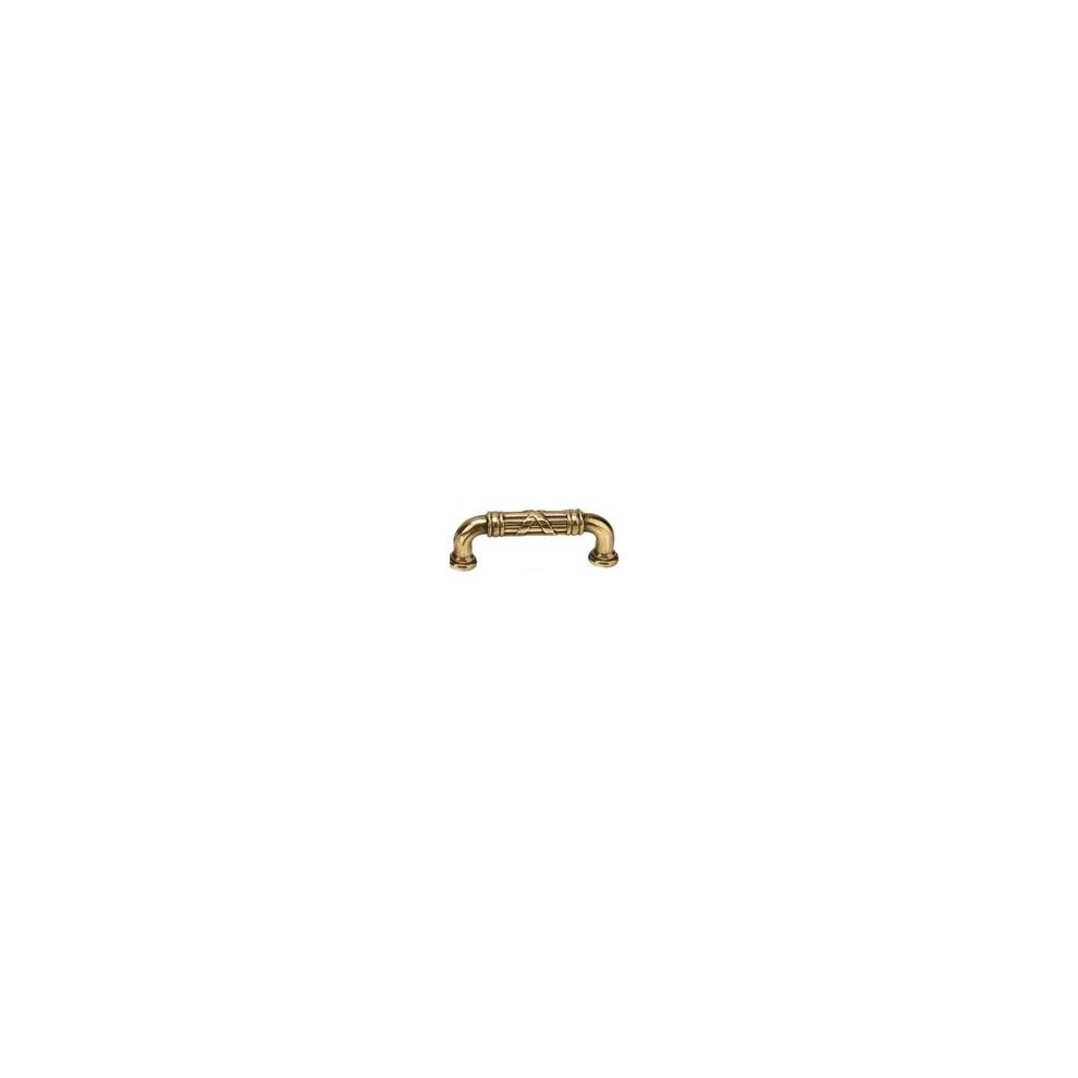 Emtek 86286Us7 6 In. Fixed Cabinet Pull For Estate Center To Center Ribbon & Reed, French Antique Brass 738505012197