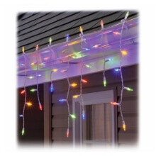 Sylvania 274747 100 Light Stay-Lit Icicle Set, Multi Color