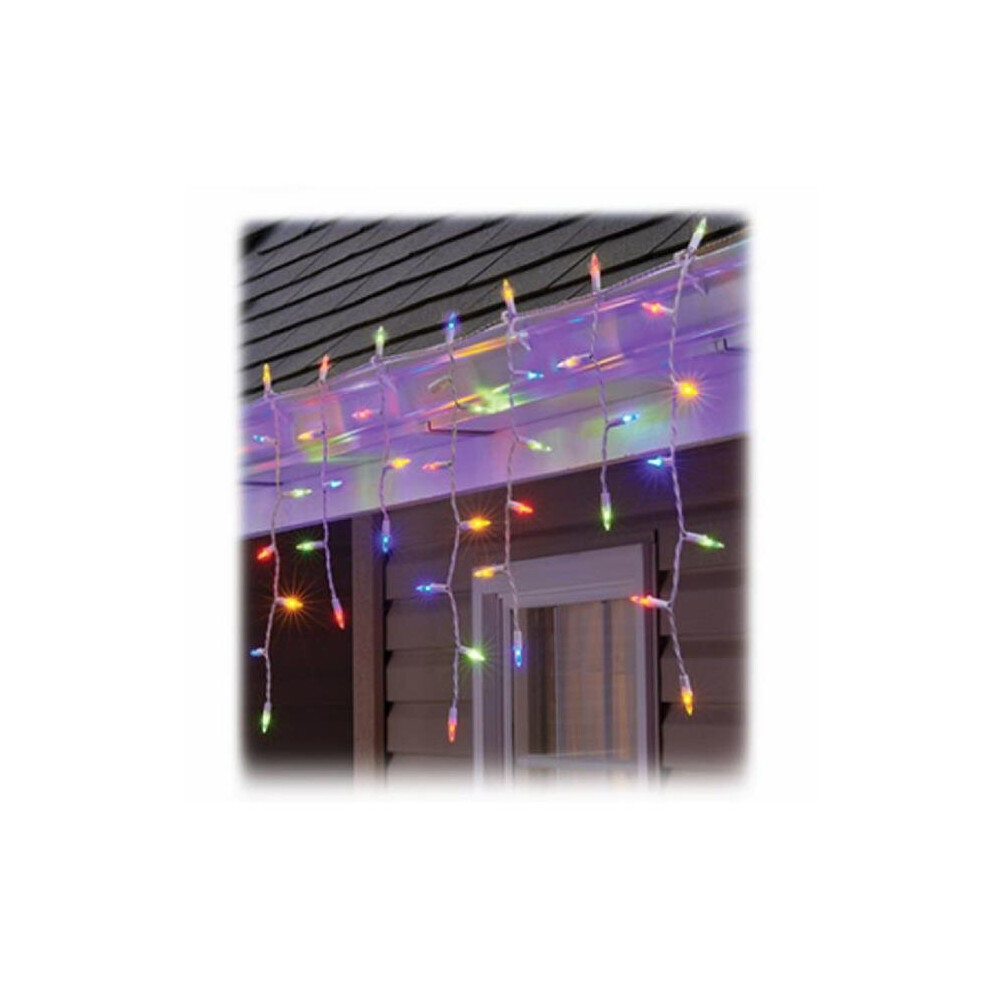 Sylvania 274747 100 Light Stay-Lit Icicle Set, Multi Color