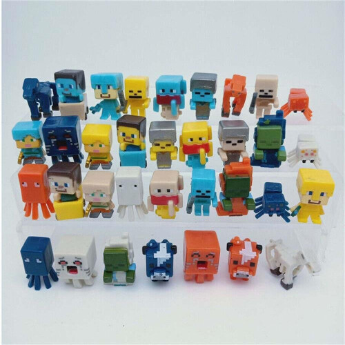 (B) 36 piezas Minecraft: 5 estilos de mini figuras de acción