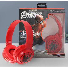 (Spiderman) Marvel Bluetooth Headphone Avengers Headset Support TF Card Radio 3.5mm Audio Cable Legends Gaming Headphones Spiderman Earphone Gift