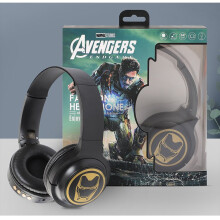 (iron Man) Marvel Bluetooth Headphone Avengers Headset Support TF Card Radio 3.5mm Audio Cable Legends Gaming Headphones Spiderman Earphone Gift