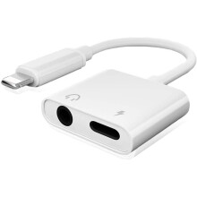 BTShop-Headphone Adapter for iPhone 11 Adapter to 3.5mm AUX Audio+Charger Splitter Jack Cable Splitter for iPhone 11 Pro/X/XR/X