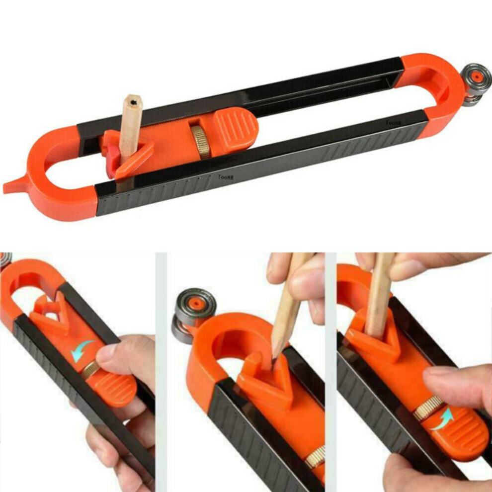 Contour Gauge With Lock Profile Scribing Ruler Precise Measure Carpenter Gauge 699346218103