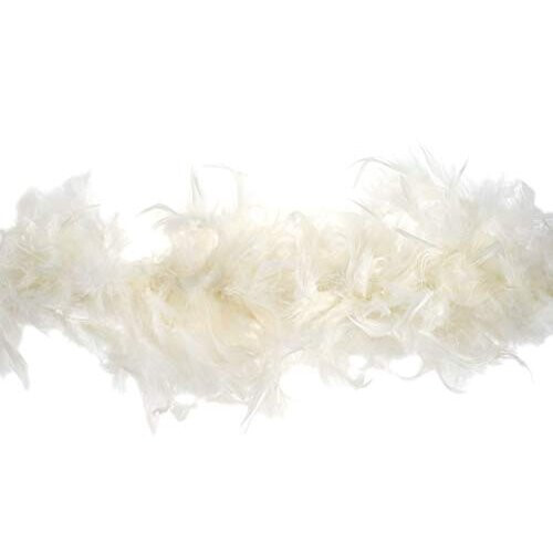 Trimits Marabou Feather Boa, Ivory, 1.8m x 12cm