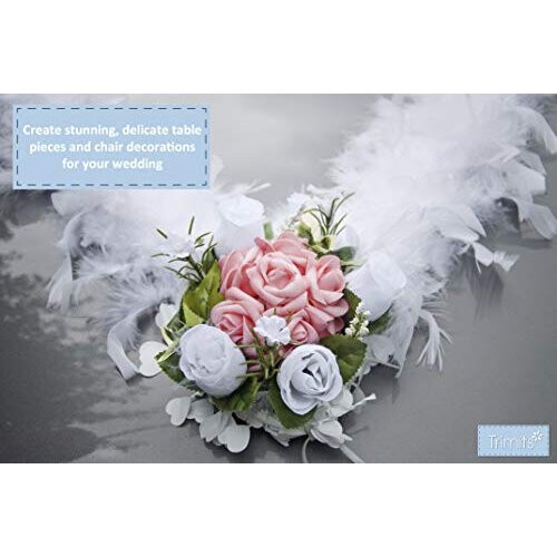 Trimits Marabou Feather Boa, Ivory, 1.8m x 12cm 2