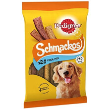 Pedigree Schmackos Fish Mix - Dog Treats in A Variety of Fish Flavours, 180 Strips, 9 x 144 g