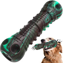 Dog Toys, HETOO Indestructible Tough Squeaky Dog Chew Toy For Aggressive Chewers Large Medium Breed Dog Toothbrush Dental Care