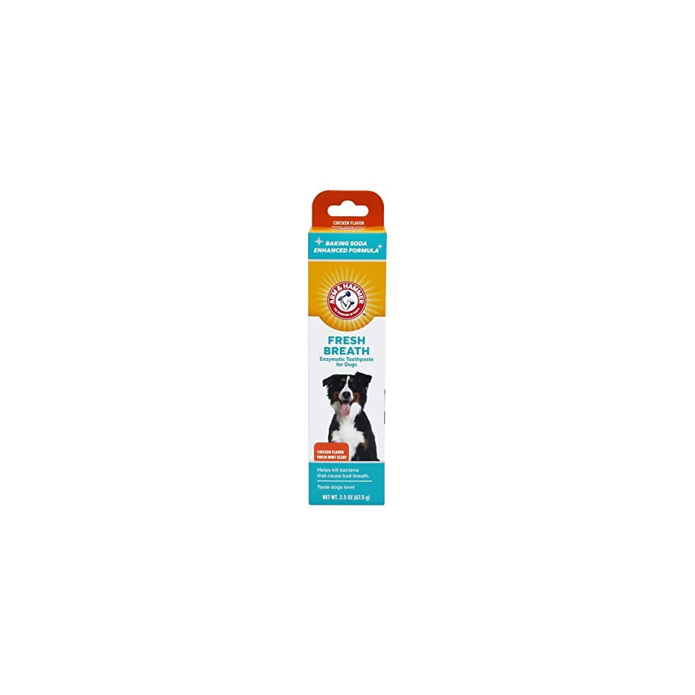 Arm & Hammer Fresh Breath Enzymatic Toothpaste for Dogs, Chicken 67.5 g (Pack of 1)