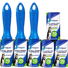 PetLovers Lint Rollers for Pet Hair Extra Sticky 6 Pack - Lint Remover for Clothes