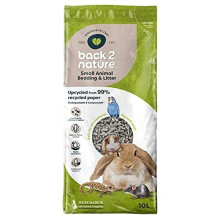back-2-nature Small Animal Bedding & Litter 10L - 99% Recycled Paper, Low-Dust, Moisture-Absorbing Pellets (10B2N10)