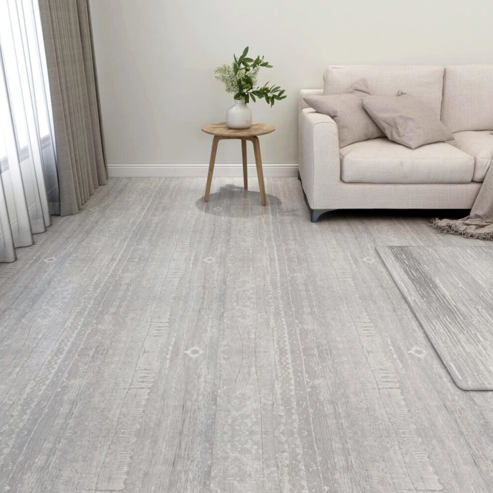 vidaXL 20x Self-adhesive Flooring Planks PVC 1.86 m? Grey Laminate Floor Tile