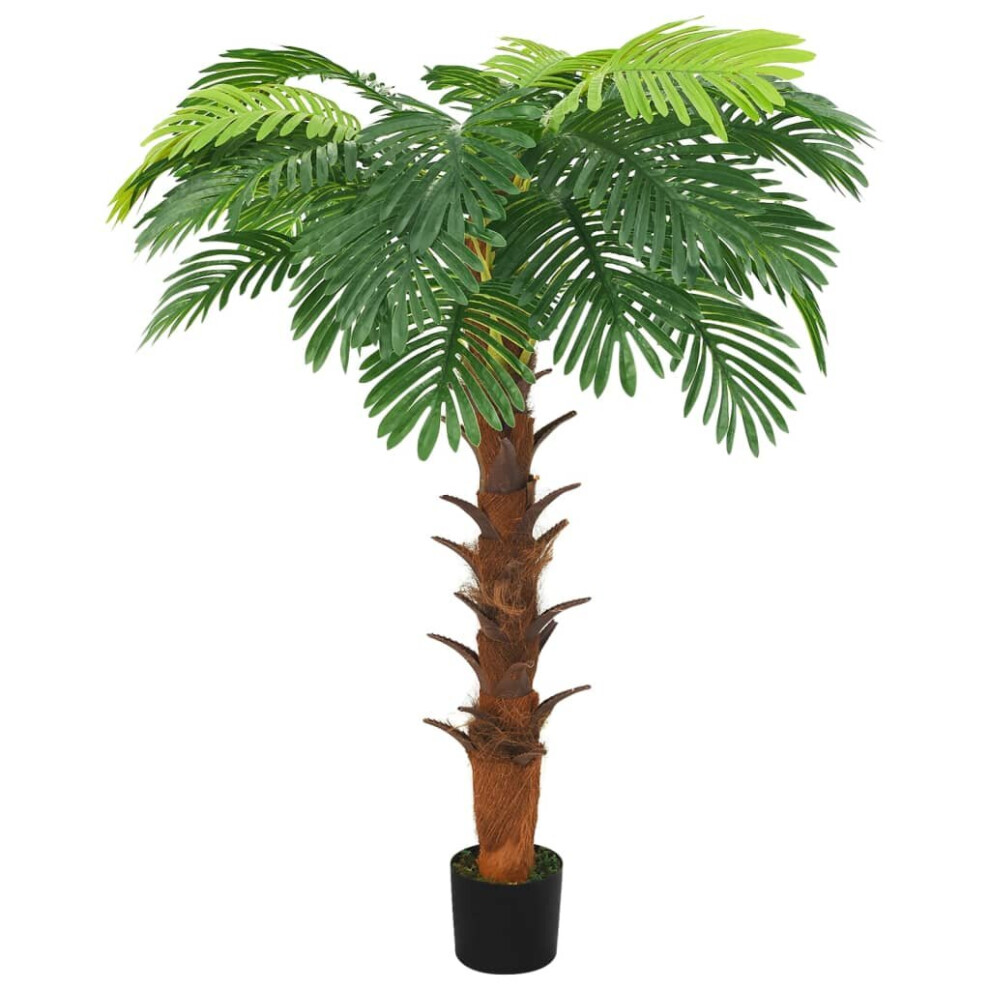 vidaXL Artificial Cycas Palm with Pot 160 cm Green Indoor Potted Faux Plant