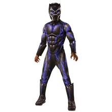 Rubie's Official Avengers Black Panther Battle Suit, Deluxe Child Costume - Small, Age 3-4, Height 117 cm