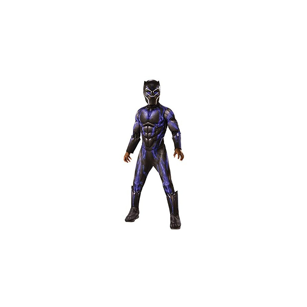 Kids Deluxe Black Panther Battle Suit Costume From Marvel Endgame