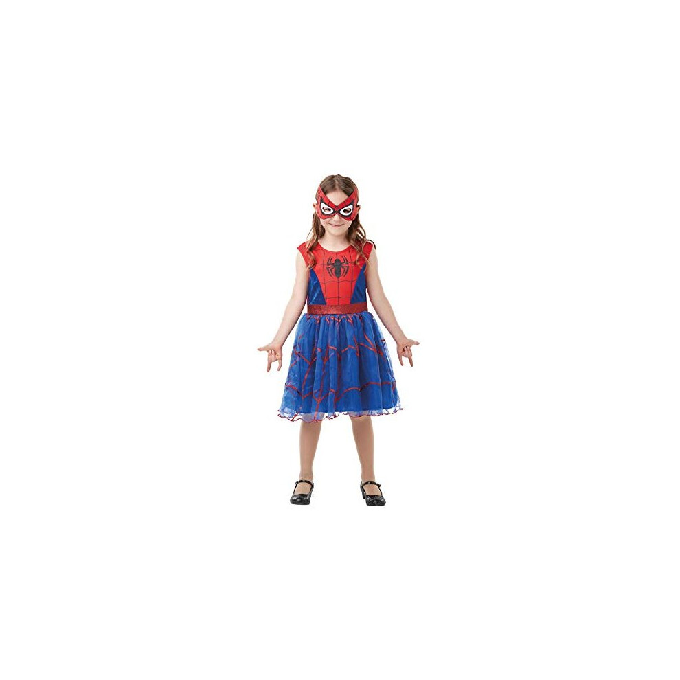 Rubie's Official Marvel Spider-Girl Deluxe Child's Costume, Superhero Fancy Dress, Child's Toddler Size Age 2-3, Height 98 cm